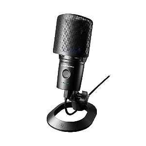 Microfone Condensador USB Audio-Technica AT2020USB-XP Kit Podcast com Headphones ATH-M40x