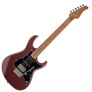 Guitarra Cort G250 SE VVB Vivid Burgundy com Captadores Powersound HSS e Ponte Vintage Tremolo