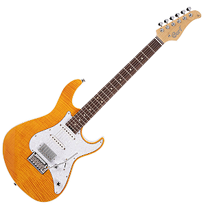 Guitarra Cort G280 Select AMB Amber com Captadores Seymour Duncan SSL-1 e TB-14 e Ponte Hipshot Hardtail