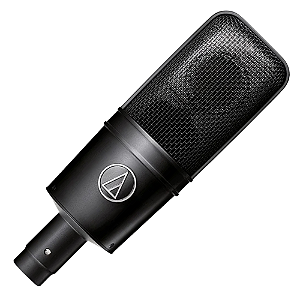 Microfone Audio-Technica AT4040 Condensador Cardióide Large Diaphragm - Estúdio Vocal com Shock Mount e Filtro HPF