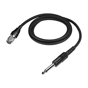 Cabo Instrumento Audio-Technica AT-GcH 1/4" para Transmissores Bodypack cH-Style - Wireless 0.9m