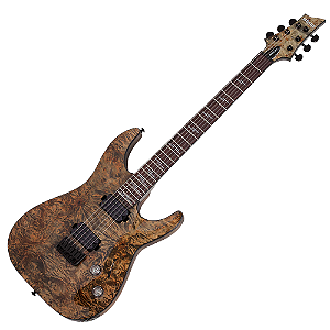 Guitarra Schecter Omen Elite-6 Charcoal com Captadores Diamond Heretic HH e Ponte Hardtail String-Thru