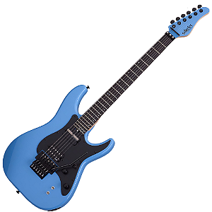 Guitarra Schecter Sun Valley Super Shredder FR S RBLU Riviera Blue com Captador Sustainiac e Ponte Floyd Rose
