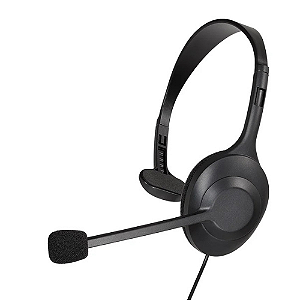 Headset Audio-Technica ATH-101USB Monoauricular com Microfone Noise-Cancelling e Conexão USB-A/C