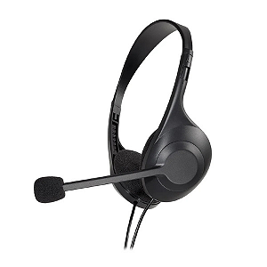 Headset Audio-Technica ATH-102USB Biauricular com Microfone Noise-Cancelling e Conexão USB-A/C