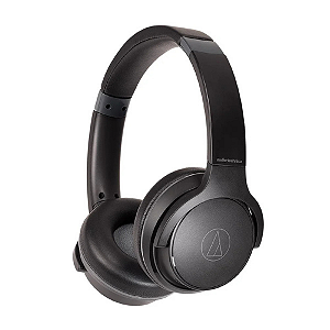 Fone de Ouvido Bluetooth Audio-Technica ATH-S220BTBK Preto com 60h de Bateria e Carga Rápida