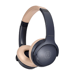 Fone de Ouvido Bluetooth Audio-Technica ATH-S220BTNBG Azul/Bege com 60h de Bateria e Carga Rápida