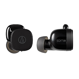 Fone de Ouvido True Wireless Audio-Technica ATH-SQ1TWBK Preto com Low Latency e Hear-Through
