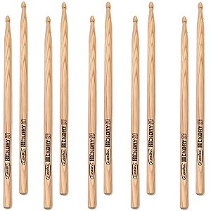 5 Pares de Baquetas C.Ibanez 5BDRH Dragon Hickory Ponta Madeira 5B