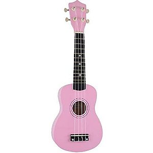 Ukulele Andaluz Soprano Uks01 Pi Rosa + Capa Simples 21