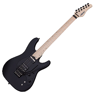 Guitarra Schecter Sun Valley Super Shredder FR S SBK Satin Black com Captadores Schecter USA SuperCharger Mach-6 HH e Ponte Hipshot Hardtail