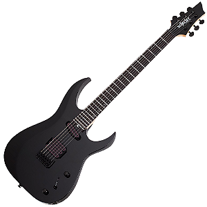 Guitarra Schecter Sunset-6 Triad GB Gloss Black com Captadores Schecter USA SuperCharger Mach-6 e Tripocalypse Triple Coil HH e Ponte Tune-O-Matic w/ String Thru Body 2574