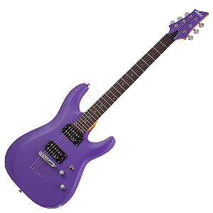 Guitarra Schecter C-6 Deluxe SP Satin Purple com Captadores Schecter Diamond Plus HH e Ponte Tune-O-Matic 429