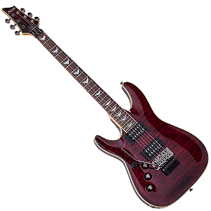 Guitarra Schecter Omen Extreme-FR LH BCH Black Cherry Burst Left-Handed com Captadores Schecter Diamond Heretic e Ponte Floyd Rose Special 2010