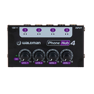 Amplificador de Fone Waldman PH-4 PhoneHub4 4 Canais Bivolt