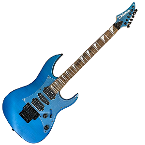 Guitarra Waldman WIG450X TBLS Trans Blue Satin com Captadores HSH e Ponte Floyd Rose