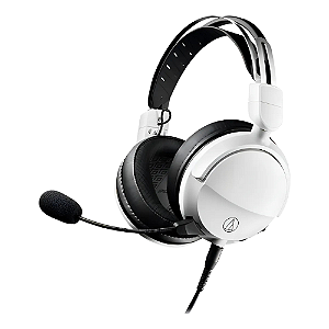 Headset Gamer Audio-Technica ATH-GL3WH Branco Closed-Back de Alta Fidelidade com Microfone Destacável