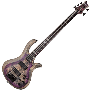Contrabaixo Schecter Riot-5 Aurora Burst com Captadores EMG P/J e Ponte Schecter Custom Bass 1452