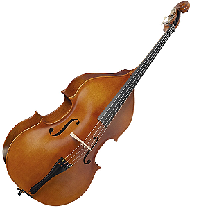 Baixo Acústico Eagle BA250 3/4 Envelhecido com Tampo em Abeto e Fundo em Flamed Maple com Capa Arco