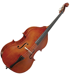 Baixo Acústico Eagle BA260 3/4 Envelhecido com Tampo em Abeto e Fundo em Flamed Maple com Capa Arco