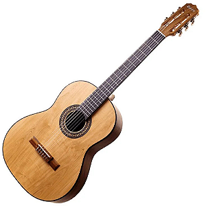 Violão Eletroacústico Marquês VN-157NSEQ Natural Fosco Clássico Maciço com Bluetooth Just Pro DP-S2P