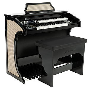 Órgão Digital Acordes AC400S Preto com Teclados Waterfall e 128 Timbres GM