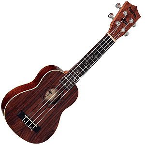 Ukulele Acústico Soprano Shelby SU21R STNT Satin Natural com Tampo Fundo e Laterais em Jacarandá Indiano