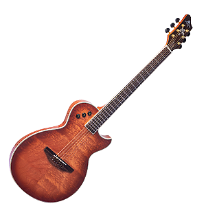 Violão Eletroacústico Marquês VA-09MGTEQ Flat Anatômico Mahogany Tigrado Brilho Aço com MQ3