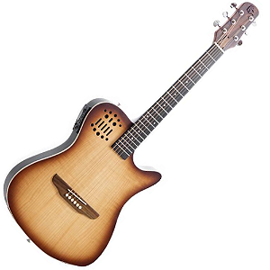 Violão Eletroacústico Marquês VA-144NBEQ Flat Travel Baby Natural Sombra Aço com MET-A08