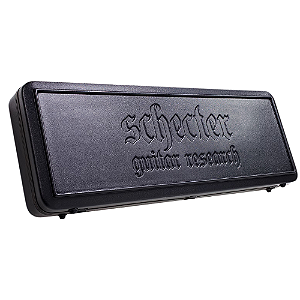 Case Schecter SGR-1C C-Shape Hardcase Black com Interior Black e Compartimentos Internos 1620