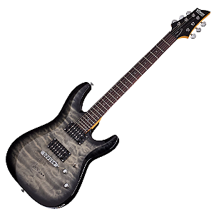 Guitarra Schecter C-6 Plus CB Charcoal Burst com Captadores Schecter Diamond Plus e Ponte Tune-O-Matic 446