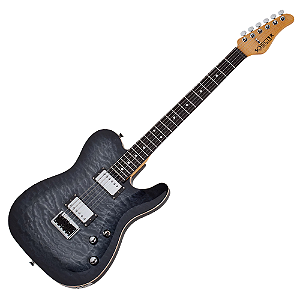 Guitarra Schecter PT Classic TBB Transparent Black Burst com Captadores Schecter USA Pasadena Plus e Pasadena Classic e Ponte Tune-O-Matic 7323