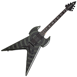 Guitarra Schecter Wylde Audio Warhammer NT Norse Dragon Bullseye MG Metallic Green com Captadores EMG 81/85 e Ponte Tune-O-Matic 4581