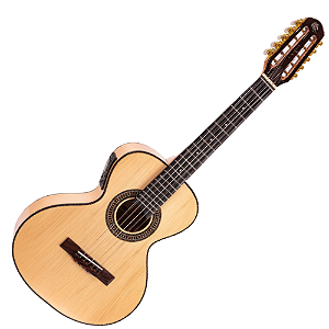 Viola Cinturada Eletroacústica Marquês VIL-60NTEQ Cinturada Natural Brilho com MET-A08