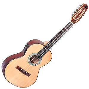 Viola Clássica Eletroacústica Marquês VIL-217NSEQ Clássica Natural Fosco com MET-A08