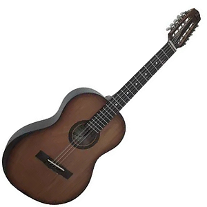 Viola Clássica Eletroacústica Marquês VIL-217CTSEQ Clássica Castanho Fosco com MET-A08
