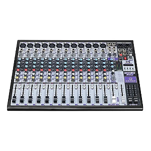 Mesa de Som Waldman CPP-16FXU 16 Canais (12 XLR) com Efeitos e USB