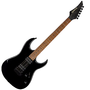 Guitarra Waldman WIGR120 BK Black com Captadores HH Cerâmicos e Ponte Tremolo Semi-Flutuante