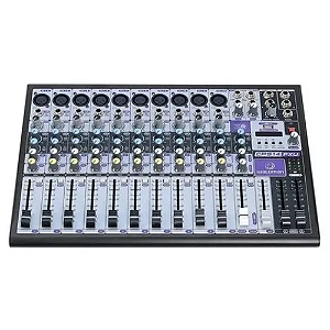 Mesa de Som Waldman CPS-14FXU 14 Canais (8 XLR) com Efeitos Integrados 32-Bit e Conectividade USB/Bluetooth