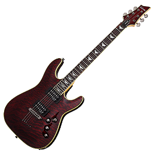 Guitarra Schecter Omen Extreme-6 BCH Black Cherry com Captadores Schecter Diamond Plus Humbucker e Ponte Tune-O-Matic 2004