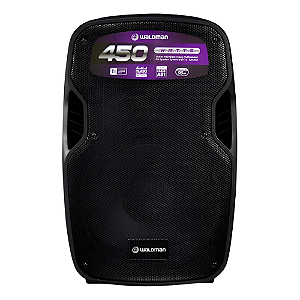 Caixa Ativa Waldman RC-450X 12" 450W Sistema de 2 Vias com Bluetooth