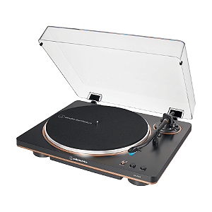Toca-Discos Automático Audio-Technica AT-LP70X Bronze com Acionamento por Correia e Pré-Amplificador Phono Integrado