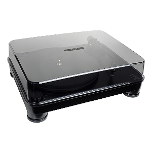 Toca-Discos Audio-Technica AT-LP7 com Acionamento por Correia Manual, Pré-Amplificador Fonográfico MM/MC Chaveável, Braço em J e Cápsula VM520EB Dual Moving Magnet