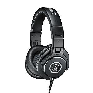 Fone de Ouvido Profissional Audio-Technica ATH-M40x com Drivers 40mm, Cabos Desconectáveis e Design Circumaural Fechado