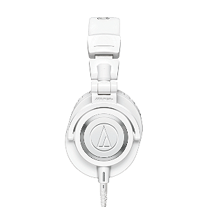 Fone de Ouvido Profissional Audio-Technica ATH-M50x White com Drivers 45mm Neodímio, Cabos Desconectáveis e Isolamento Sonoro Excepcional