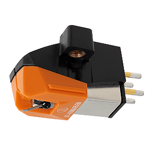 Cápsula Audio-Technica AT-VM95EN com Agulha Elíptica Nua Laranja 0.3 x 0.7 mil para Toca-Discos