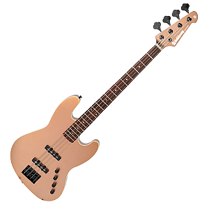 Contrabaixo Elétrico Ativo 4 Cordas Waldman GJJF-350A CP Cherry Poplar - Pré Ativo 2 Bandas, Captadores Single-Coil, Escala Rosewood