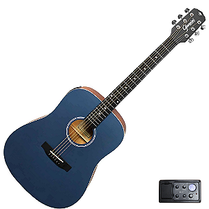 Violão Aço Eletroacústico Giannini Performance GD-1 EQ Color Top Blue CTB