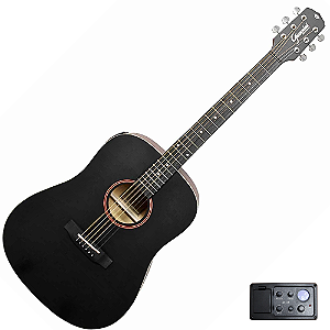 Violão Aço Eletroacústico Giannini Performance GD-1 EQ Color Top Black CTBK