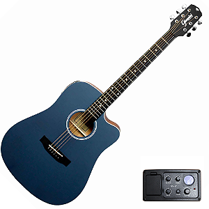 Violão Aço Eletroacústico Giannini Performance GDC-1 CEQ Color Top Blue CTB
